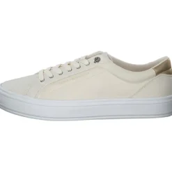 Damen Tommy Hilfiger Klassische- & Business Schuhe<FW0FW07682-AEF Essential Vulc Canvas, Schnürschuhe, Damen, Beige