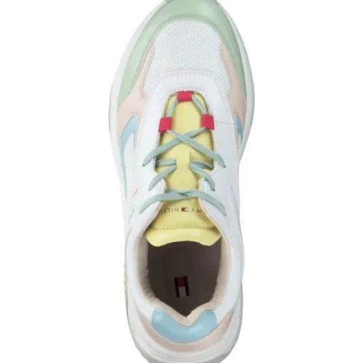 Kinder Tommy Hilfiger Klassische- & Business Schuhe<T3A9-32740, Schnürschuhe, Kinder, bianco/multicolor