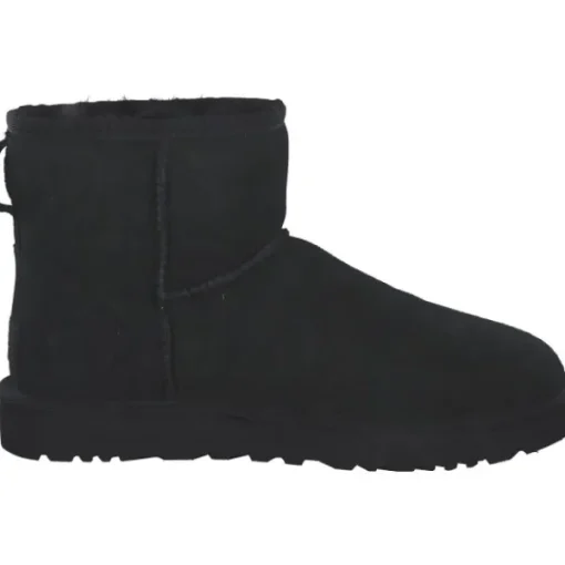 Damen UGG Stiefel<Classic Mini 1016222, Schlupfstiefeletten, Damen, Schwarz (Black)