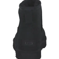 Damen UGG Stiefel<Classic Mini 1016222, Schlupfstiefeletten, Damen, Schwarz (Black)