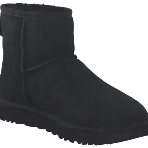 Damen UGG Stiefel<Classic Mini 1016222, Schlupfstiefeletten, Damen, Schwarz (Black)