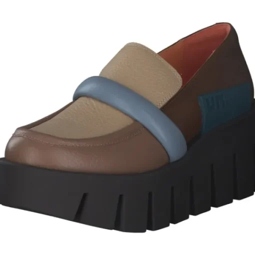 Damen Unisa Slipper<Grip Loafer Mid, Slipper, Damen, Braun