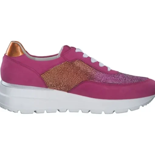 Damen Waldläufer Klassische- & Business Schuhe<Feli 793006, Schnürschuhe, Damen, Azalea Orange