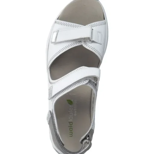 Damen Waldläufer Sandalen<Flora 791002, Klassische Sandalen, Damen, Weiß