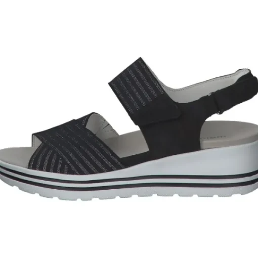Damen Waldläufer Sandalen<Michelle 728005, Klassische Sandalen, Damen, Schwarz