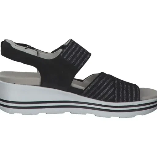 Damen Waldläufer Sandalen<Michelle 728005, Klassische Sandalen, Damen, Schwarz