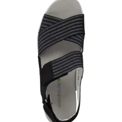 Damen Waldläufer Sandalen<Michelle 728005, Klassische Sandalen, Damen, Schwarz
