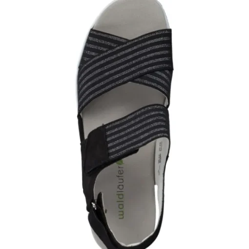 Damen Waldläufer Sandalen<Michelle 728005, Klassische Sandalen, Damen, Schwarz