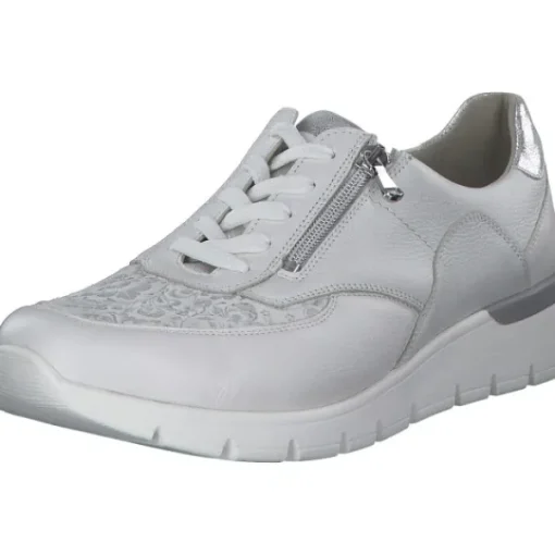 Damen Waldläufer Klassische- & Business Schuhe<Ramona 626K02, Schnürschuhe, Damen, WEISS WEISS SILBER