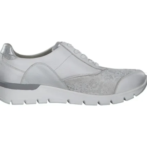 Damen Waldläufer Klassische- & Business Schuhe<Ramona 626K02, Schnürschuhe, Damen, WEISS WEISS SILBER