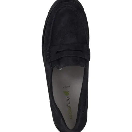 Damen Waldläufer Slipper<Serena 723502, Slipper, Damen, Schwarz Matt