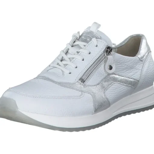 Damen Waldläufer Klassische- & Business Schuhe<Vicky 752002, Schnürschuhe, Damen, WEISS SILBER