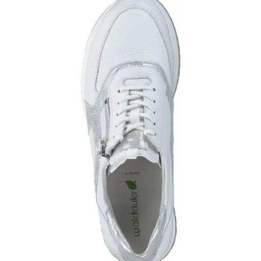 Damen Waldläufer Klassische- & Business Schuhe<Vicky 752002, Schnürschuhe, Damen, WEISS SILBER